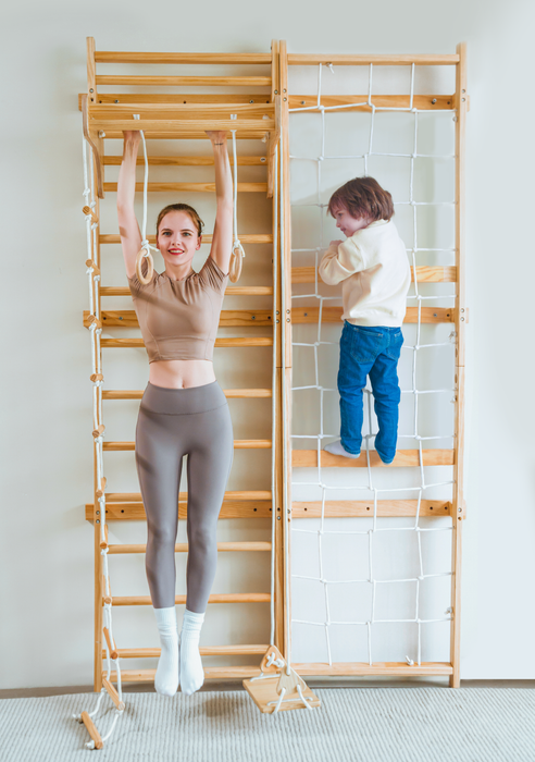 Avenlur Neem Swedish Wall Ladder and Climber Indoor Playset