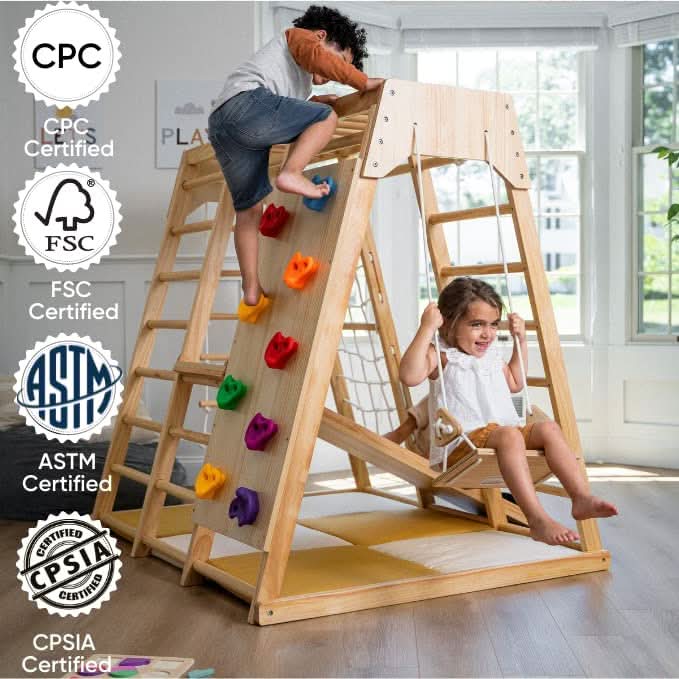 Avenlur Magnolia - Real Wood 7-in-1 Indoor Playset