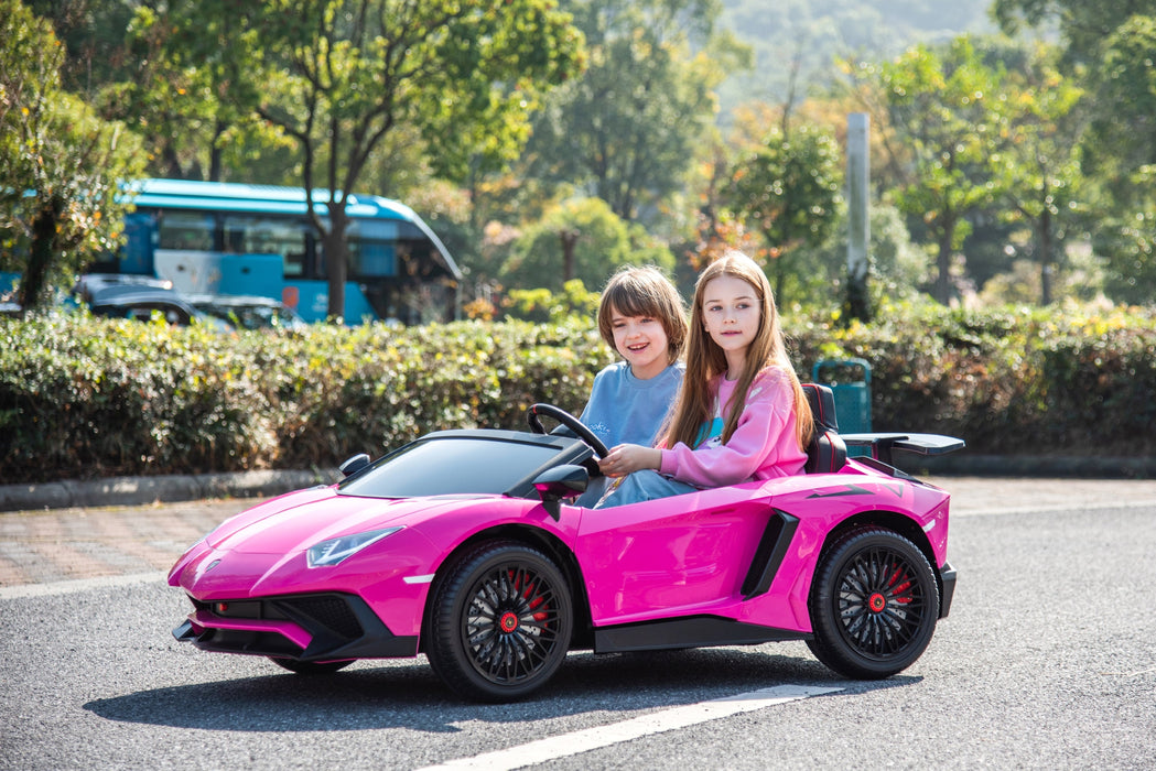 Freddo Lamborghini Aventador 2 Seater Ride On Car for Kids