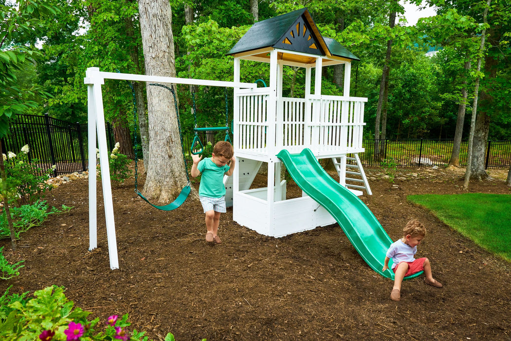 Avenlur Craftsman - Modern Backyard Outdoor Swing Set