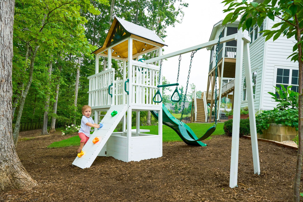 Avenlur Craftsman - Modern Backyard Outdoor Swing Set