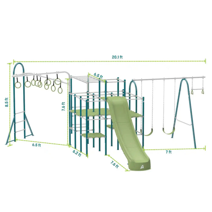 ActivPlay Base Camp Playground Monkey Bars and Jungle Line