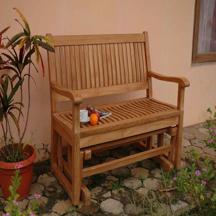 Anderson Teak Del-Amo Glider Porch Bench