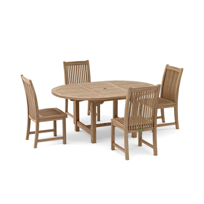 Anderson Teak Set-12 Outdoor Dinning Table Set 4-6 Seater