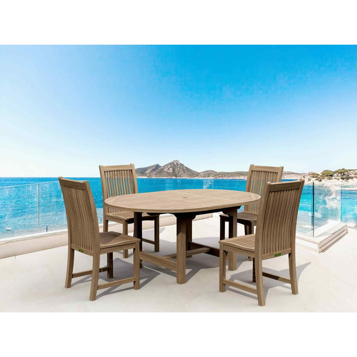 Anderson Teak Set-12 Outdoor Dinning Table Set 4-6 Seater