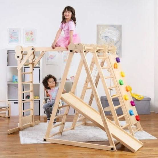 Avenlur Chestnut - 8-in-1 Indoor Jungle Gym for Toddlers