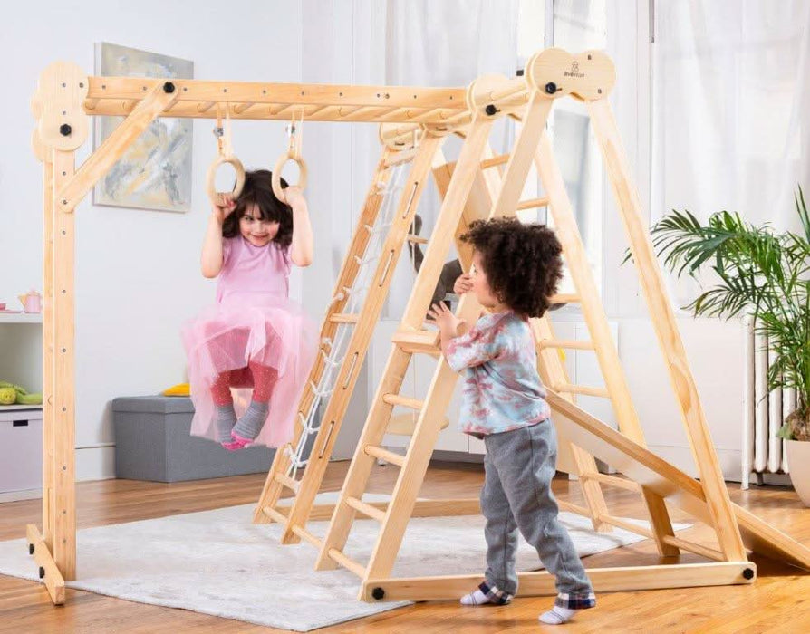 Avenlur Chestnut - 8-in-1 Indoor Jungle Gym for Toddlers