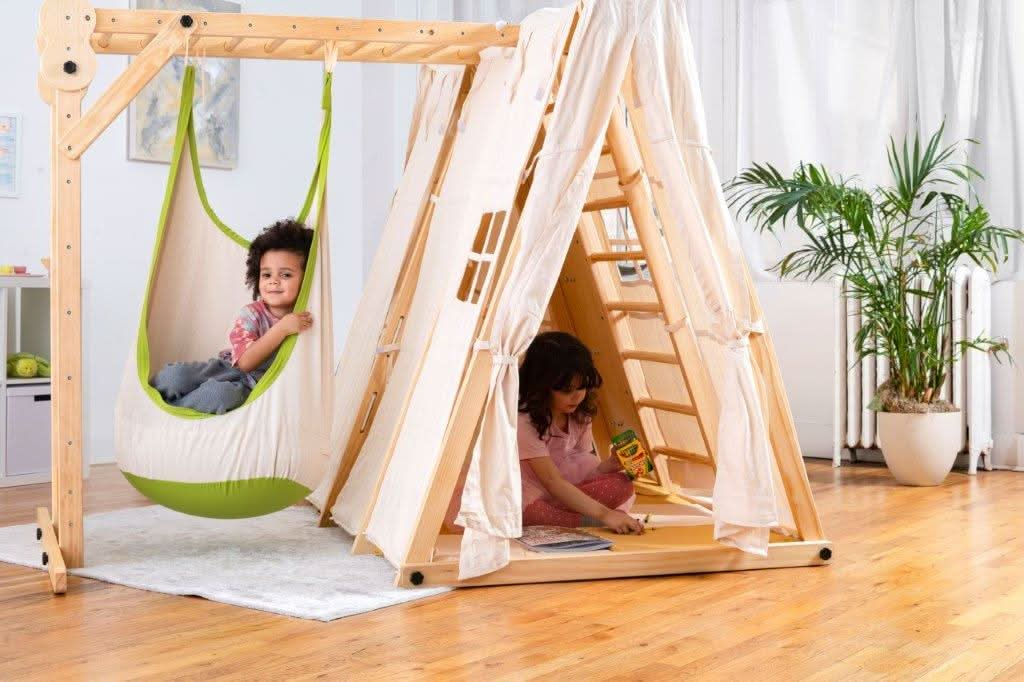 Avenlur Chestnut - 8-in-1 Indoor Jungle Gym for Toddlers