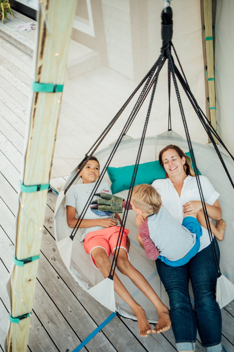 Bijou Build Play Nest Tent Playset With Hover Swing