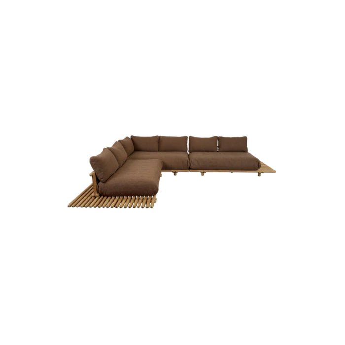 Cane-Line Sticks Platform Outdoor Corner Sofa Lounge Large