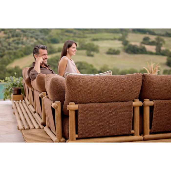 Cane-Line Sticks Platform Outdoor Corner Sofa Lounge Large