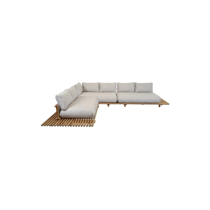 Cane-Line Sticks Platform Outdoor Corner Sofa Lounge Large