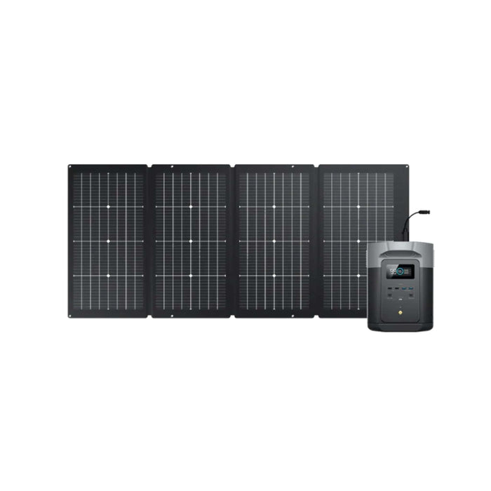 EcoFlow DELTA 2 Max Solar Generator and 220W Portable Solar Panel