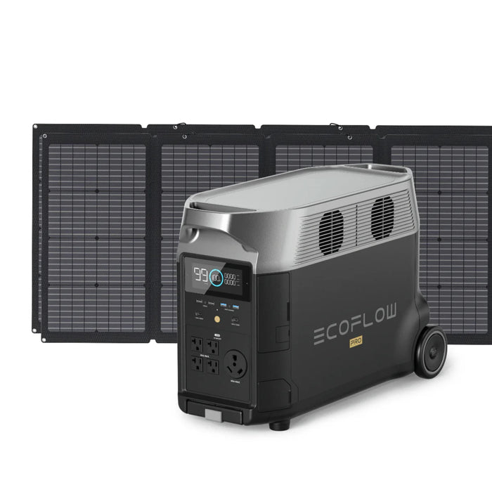 EcoFlow DELTA Pro Solar Generator and 220W Foldable Solar Panel