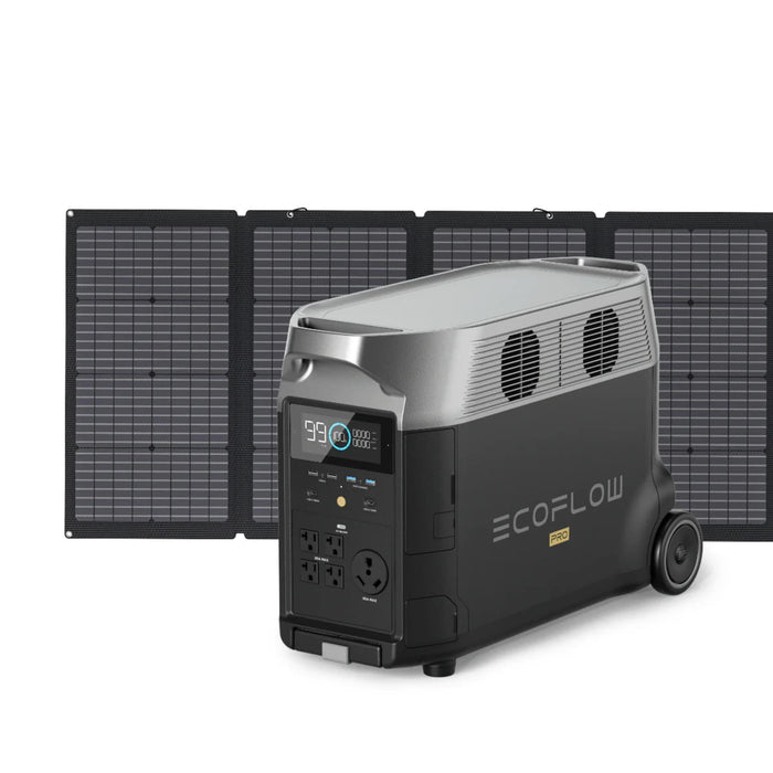 EcoFlow DELTA Pro Solar Generator and 220W Foldable Solar Panel