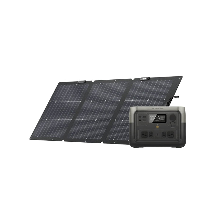 EcoFlow RIVER 2 Max Solar Generator with 160W Portable Solar Panel