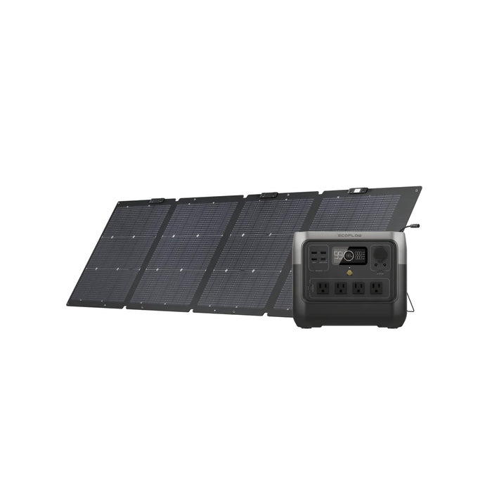 EcoFlow RIVER 2 Pro Solar Generator with 220W Portable Solar Panel