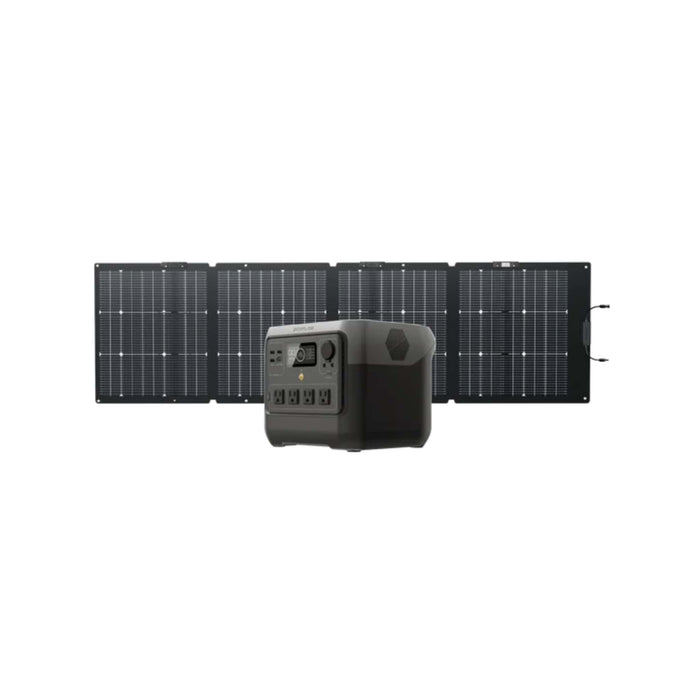 EcoFlow RIVER 2 Pro Solar Generator with 220W Portable Solar Panel