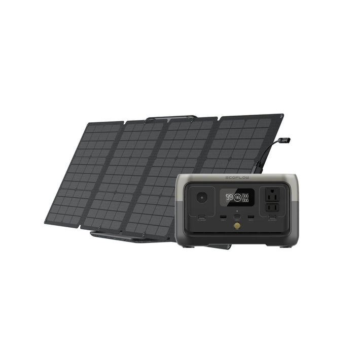 EcoFlow RIVER 2 Solar Generator with 110W Solar Panel