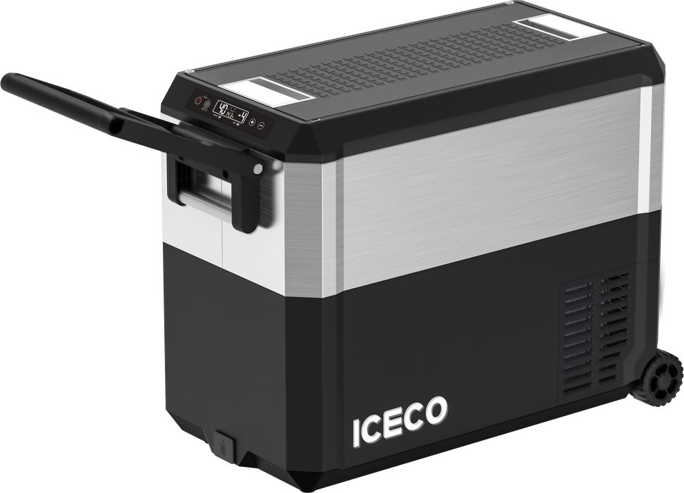 ICECO JP50 Pro Dual Zone Wheeled Car Fridge Freezer Cooler With Cover 51 QT