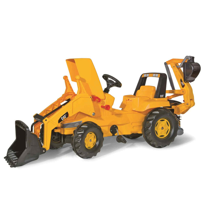 CAT Front Loader With Backhoe Pedal Tractor Ride on Toy