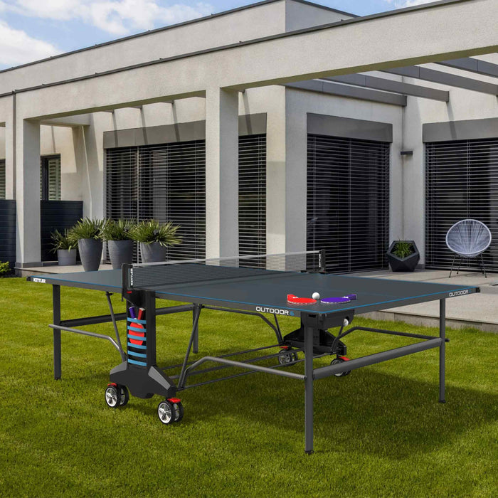 Kettler Outdoor 6 Table Tennis 4 Player Bundle