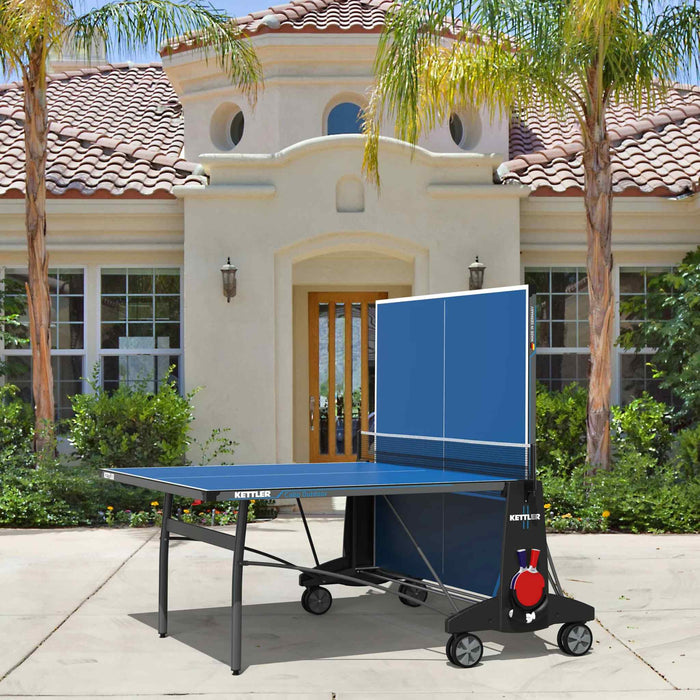 Kettler Cabo Outdoor Table Tennis Table 2-Player Bundle