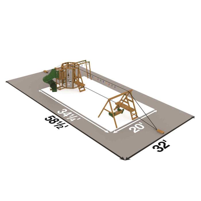 Playstar Ninja Power Tower Gold - Factory Built