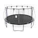 Skywalker 16ft round outdoor trampoline large with net enclosure color black on white back round