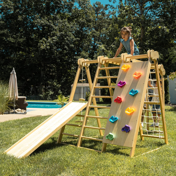 Avenlur Chestnut - 8-in-1 Indoor Jungle Gym for Toddlers