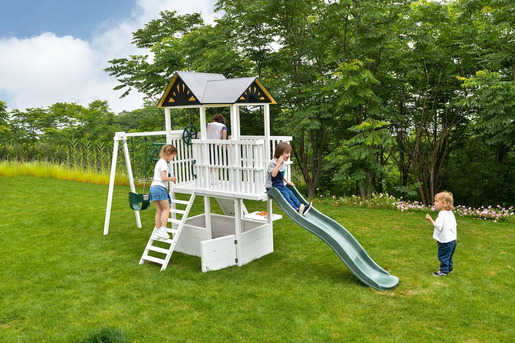 Avenlur Craftsman - Modern Backyard Outdoor Swing Set